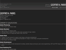 Tablet Screenshot of gparris.noir-studio.com